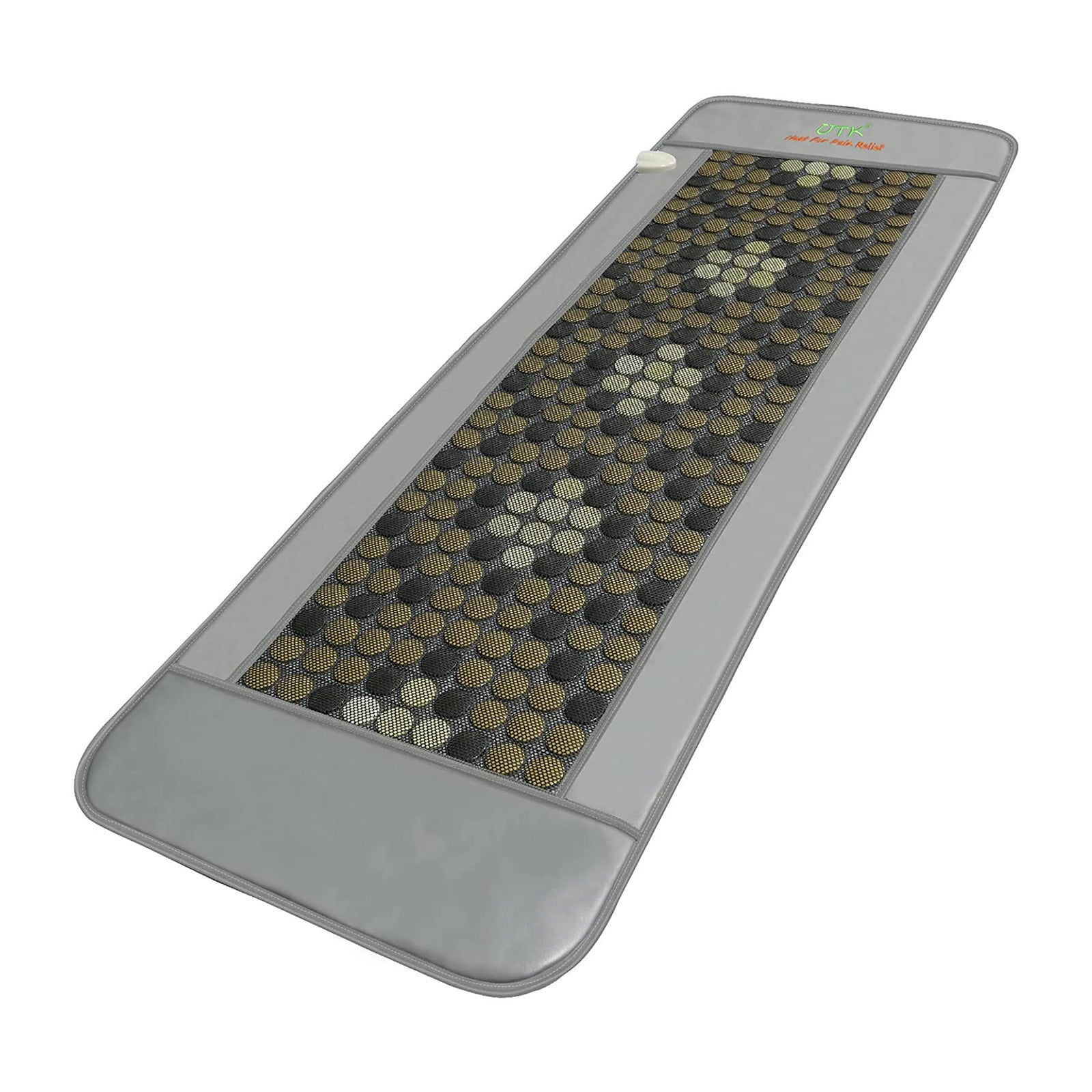 UTK 24" x 70" Tourmaline Stone Infrared Pain Relief Heating Mat w/ Remote, Gray - VMInnovations