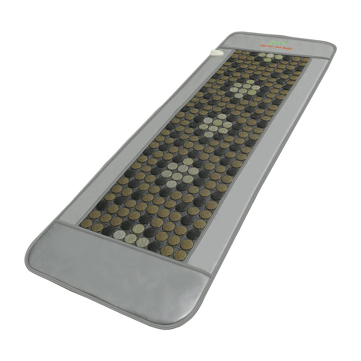 UTK 24" x 70" Tourmaline Stone Infrared Pain Relief Heating Mat w/ Remote, Gray