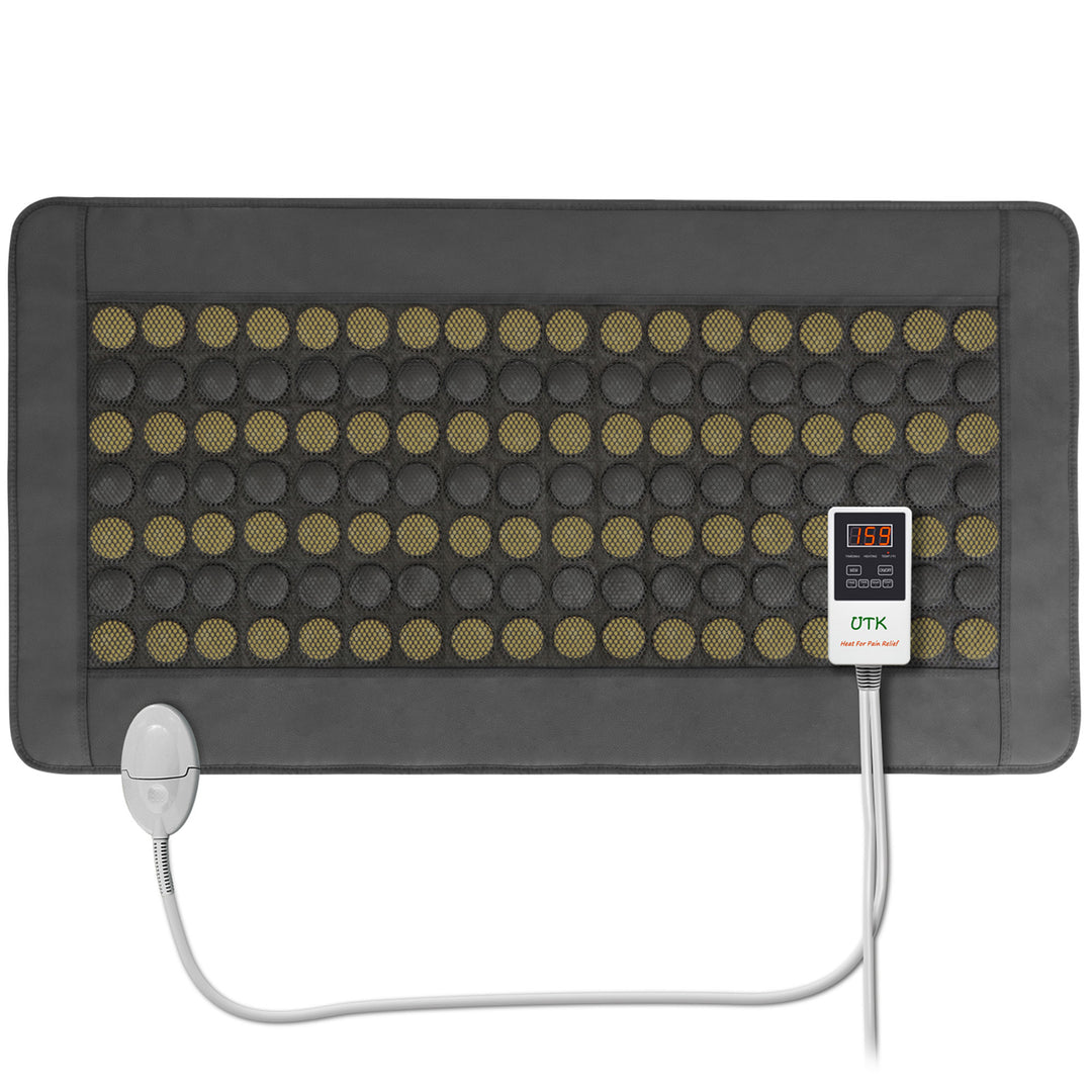 UTK 21 x 38 In Tourmaline Stone Infrared Pain Relief Heating Mat w/Remote (Used)