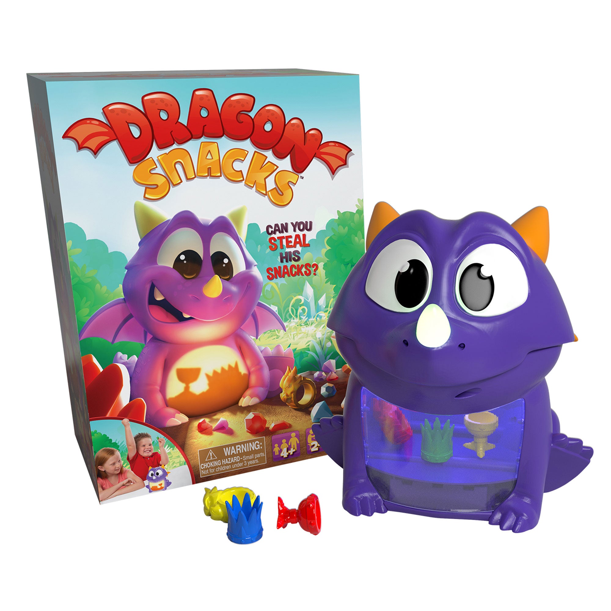 Pressman Shark Bite Fishing Game with Goliath Dragon Snacks Memory Game Sets