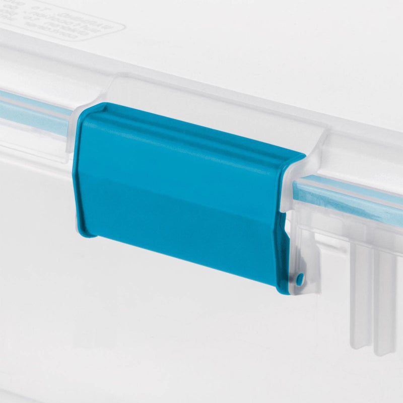 Sterilite 37 Qt Clear Plastic Home Storage Tote Bin with Secure Lids, (16 Pack)