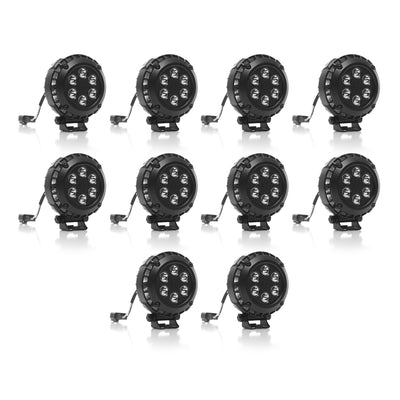 KC HiLiTES 300 4 In Round LZR LED Light Spot Driving Accessory System (10 Pack)