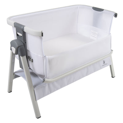 Venice Child California Dreaming Portable Lockable Bedside Bassinet Crib, White - VMInnovations