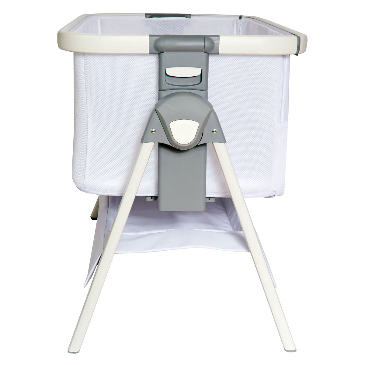 Venice Child California Dreaming Portable Lockable Bedside Bassinet Crib, White - VMInnovations