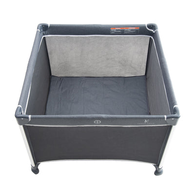 Venice Child Daydreamer Playpen Portable Bassinet & Beside Sleeper Playard, Gray - VMInnovations