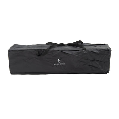 Venice Child Daydreamer 40 x 40 In Playpen Playard w/ Included Carry Bag, Black - VMInnovations