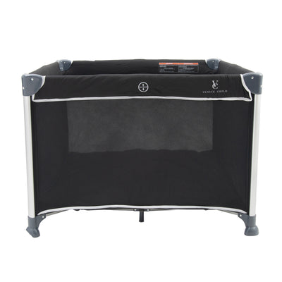 Venice Child Daydreamer 40 x 40 In Playpen Playard w/ Included Carry Bag, Black - VMInnovations