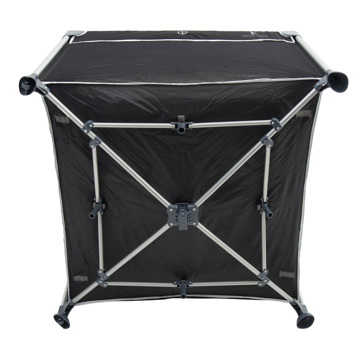 Venice Child Daydreamer 40 x 40 In Playpen Playard w/ Included Carry Bag, Black - VMInnovations