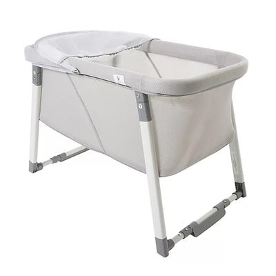 Venice Child Malibu Dreams Portable Rocking Mini Bassinet w/ Cover Sheet, Gray - VMInnovations