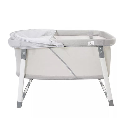 Venice Child Malibu Dreams Portable Rocking Mini Bassinet w/ Cover Sheet, Gray - VMInnovations