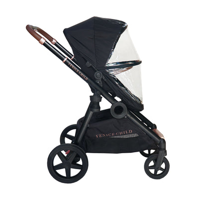 Venice Child Maverick Single to Double Folding Stroller w/Toddler Seat, Eclipse - VMInnovations
