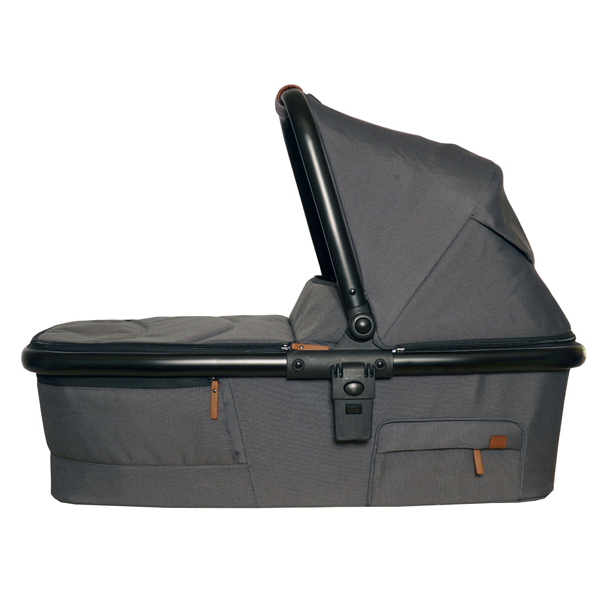 Venice Child Stroller Stand Alone Bassinet w/Sunshade, Eclipse Black (Open Box) - VMInnovations