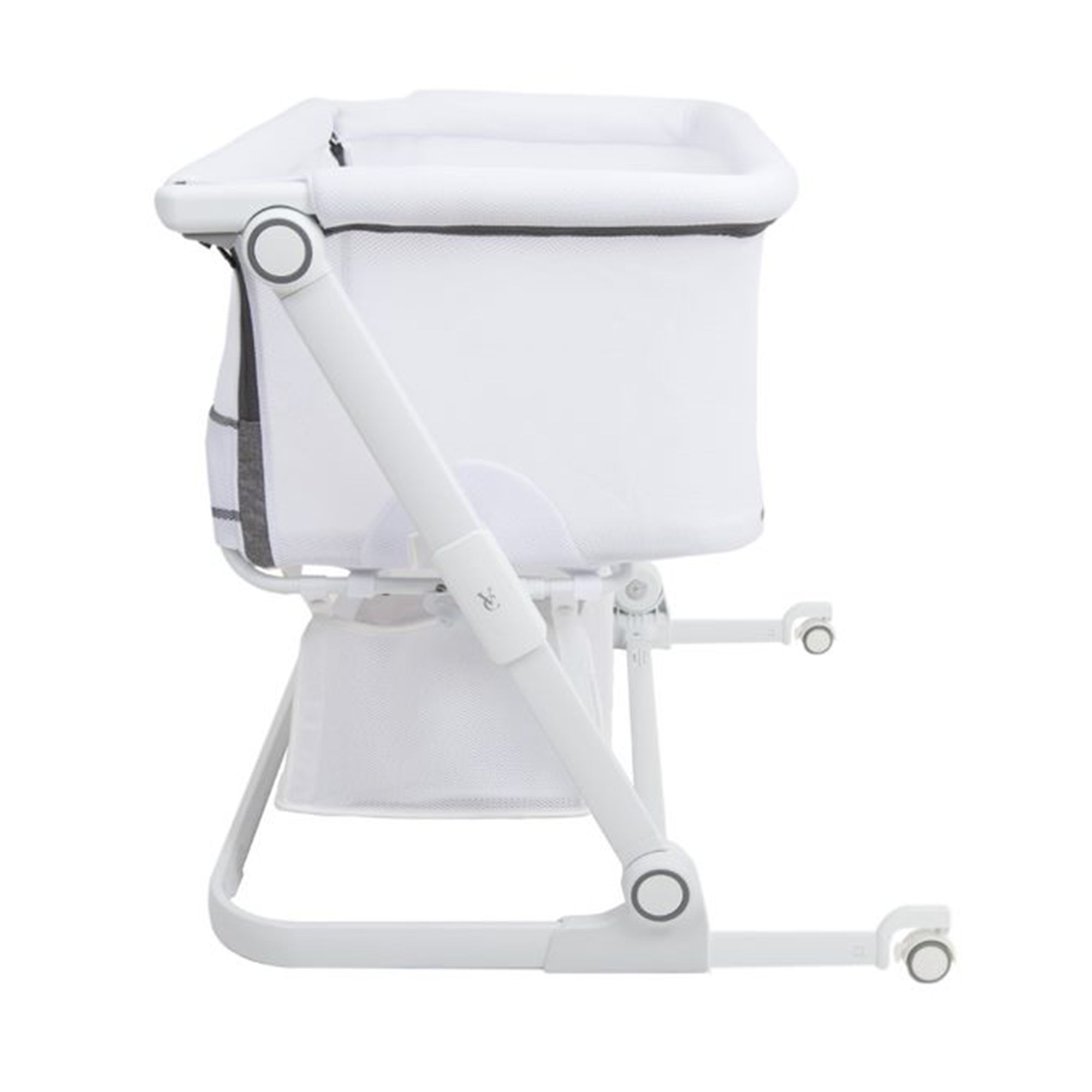 Venice Child Sunset Dreaming Portable Lockable Bedside Bassinet Crib, White