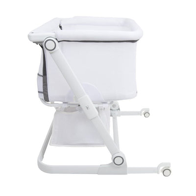 Venice Child Sunset Dreaming Portable Lockable Bedside Bassinet Crib, White