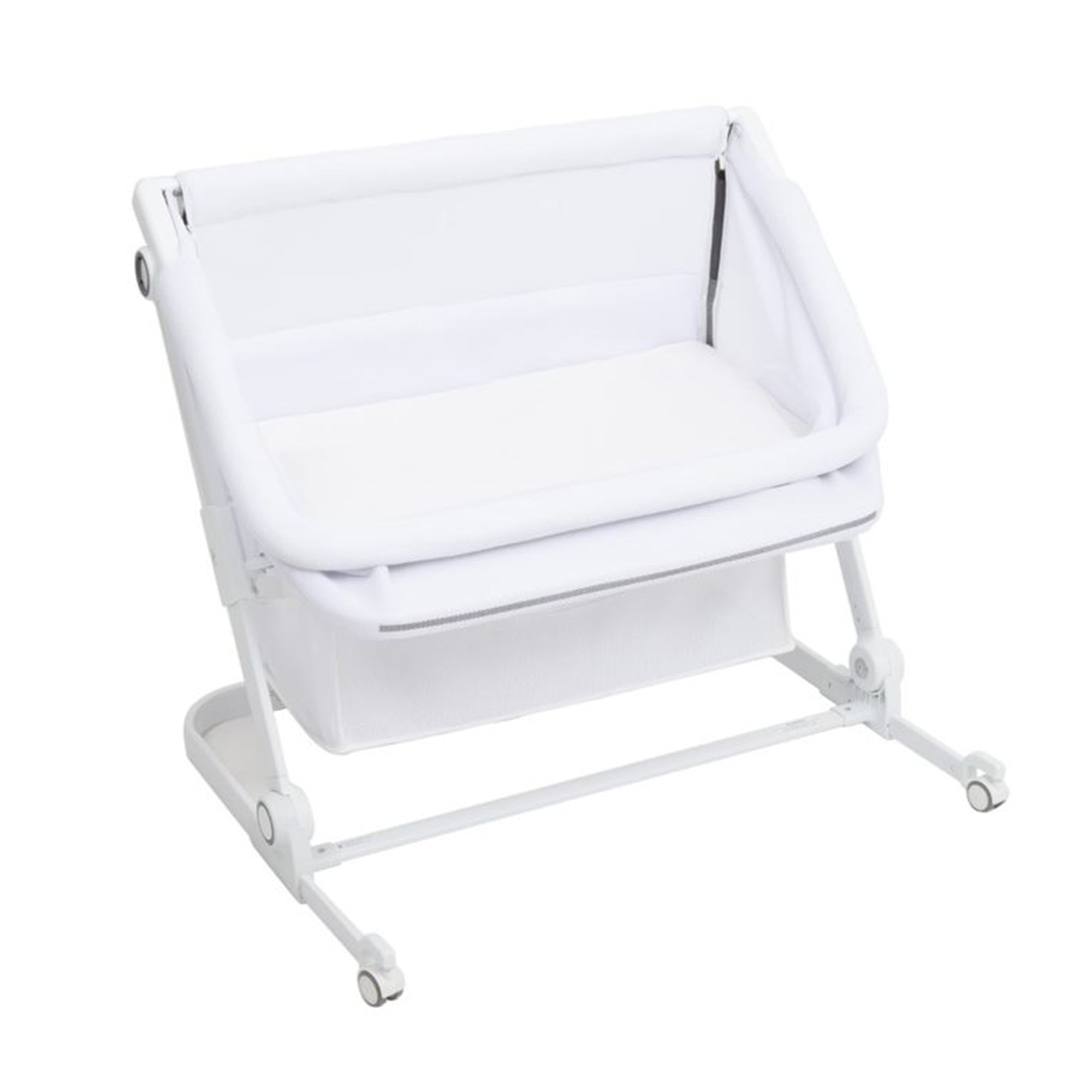 Venice Child Sunset Dreaming Portable Lockable Bedside Bassinet Crib, White