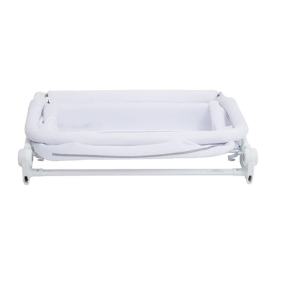 Venice Child Sunset Dreaming Portable Lockable Bedside Bassinet Crib, White