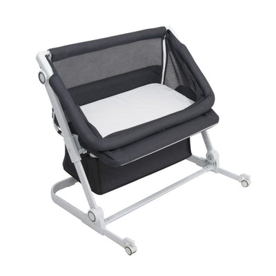 Venice Child Sunset Dreaming Portable Bedside Co Sleeper Bassinet Crib, Gray - VMInnovations