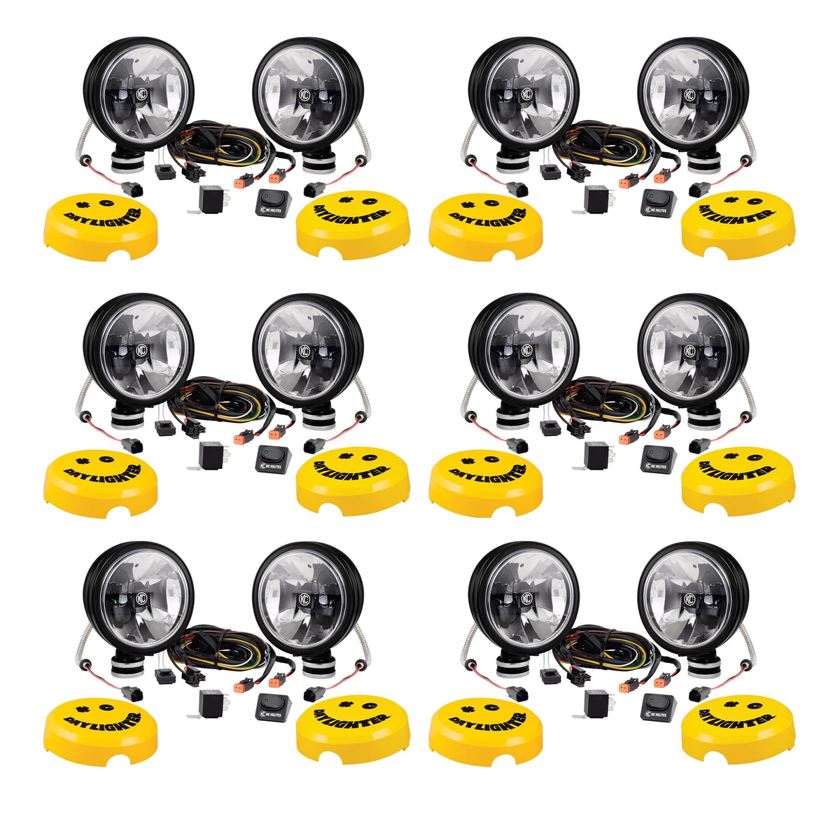 KC HiLiTES 653 Universal 6 In Gravity LED G6 Daylighter Vehicle Lights (12 Pack)