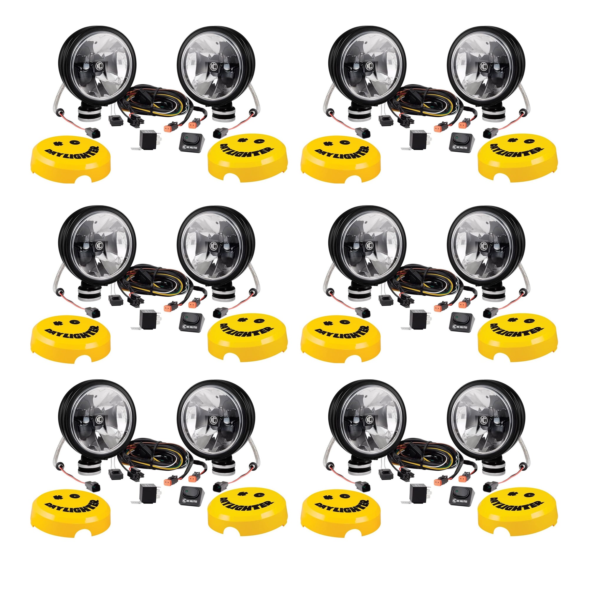 KC HiLiTES 653 Universal 6 In Gravity LED G6 Daylighter Vehicle Lights (12 Pack)