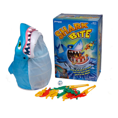Pressman Shark Bite Fishing Game w/ 4 Goliath Multiplayer Games for Age 4 and Up
