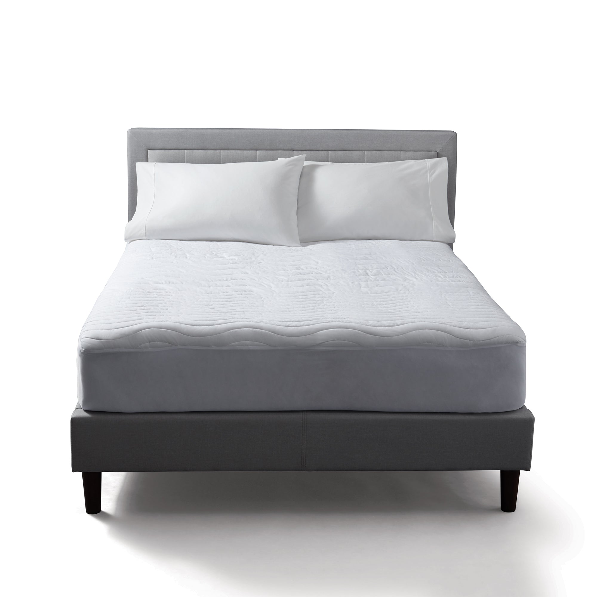 Sunbeam Queen Size Polyester Heated Mattress Pad, White (For Parts)