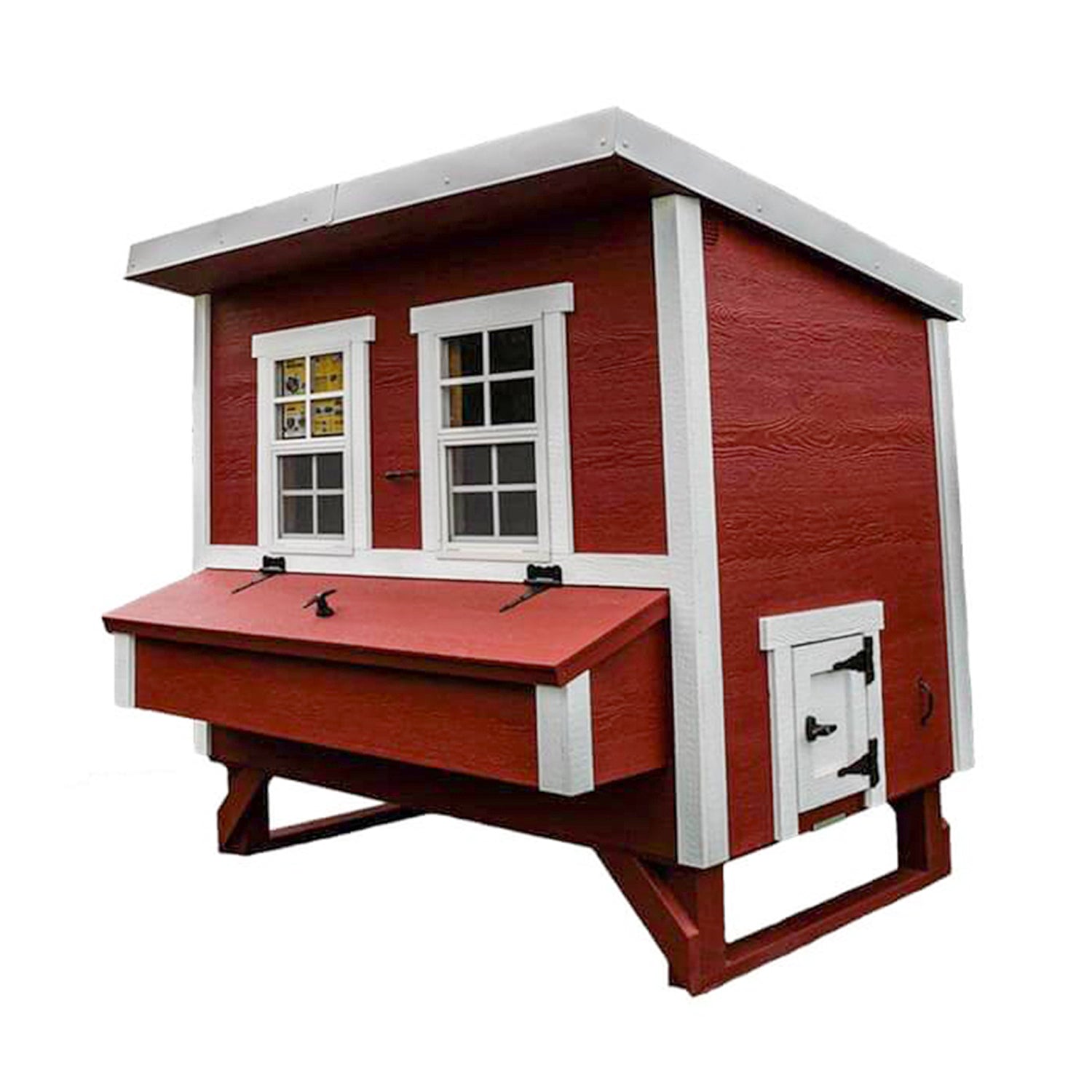 OverEZ Large Wooden Poultry Hen Chicken Coop with Electrical Heater Package