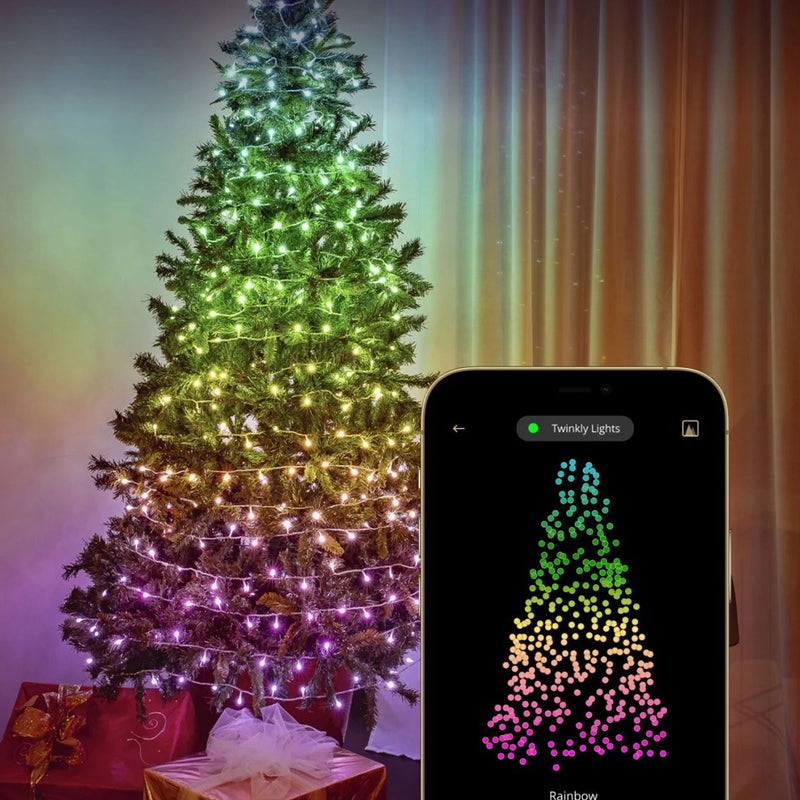 Twinkly Strings App-Controlled Smart LED Christmas Lights 400 Multicolor (2Pack)