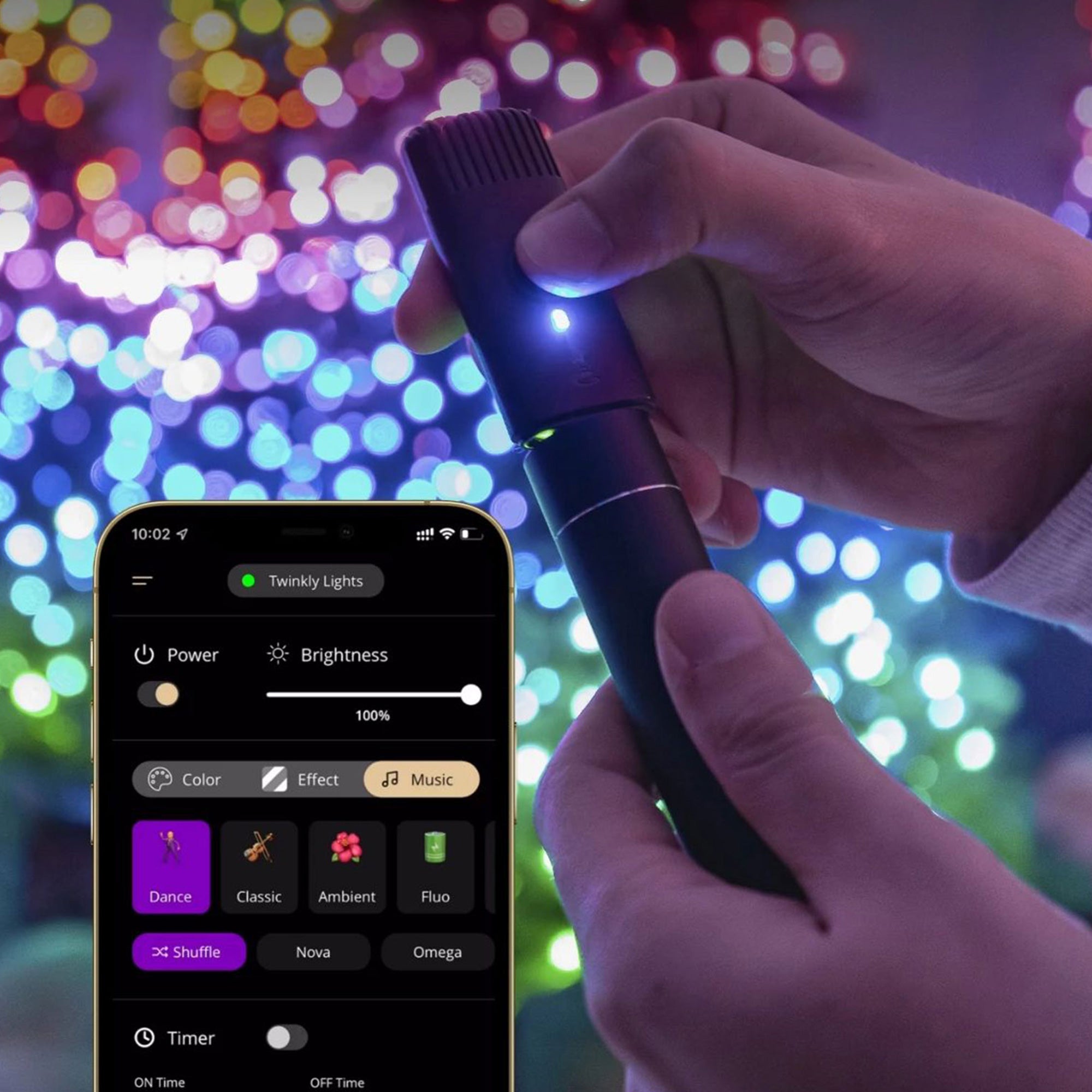 Twinkly Strings App-Controlled Smart LED Christmas Lights 400 Multicolor (2Pack) - VMInnovations