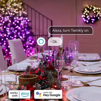Twinkly Strings App-Controlled Smart LED Christmas Lights 400 Multicolor (2Pack) - VMInnovations