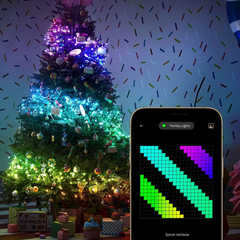 Twinkly Strings App-Controlled Smart LED Christmas Lights 400 Multicolor (4Pack)