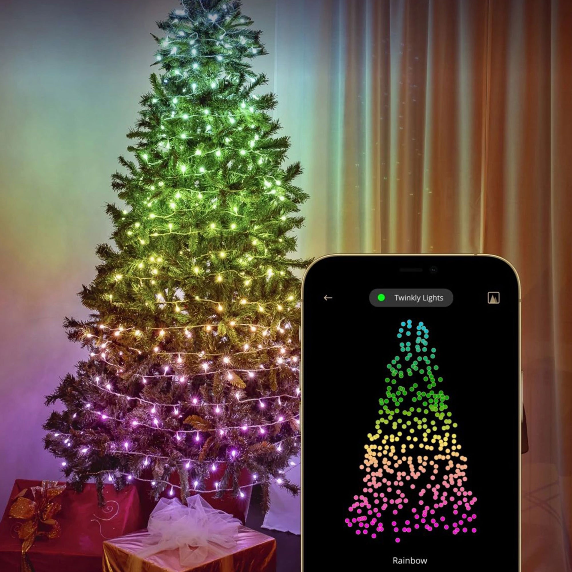 Twinkly Strings App-Controlled Smart LED Christmas Lights 400 Multicolor (4Pack) - VMInnovations
