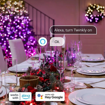 Twinkly Strings App-Controlled Smart LED Christmas Lights 400 Multicolor (4Pack) - VMInnovations