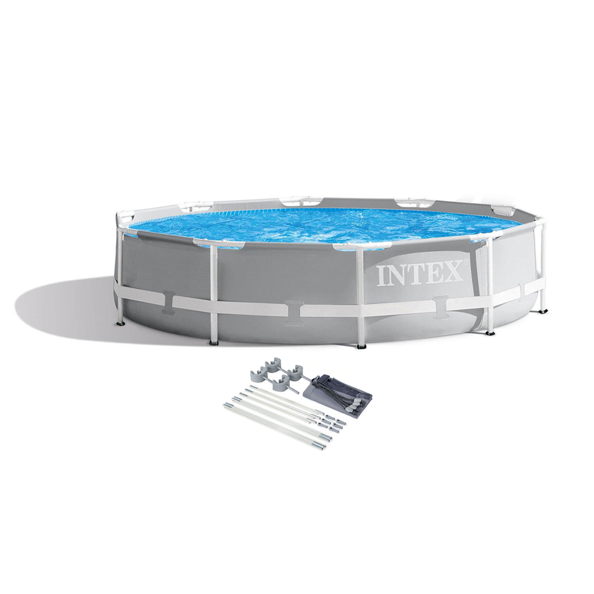Intex 26700EH 10ft x 30in Metal Frame Above Ground Pool and Canopy (No Pump)