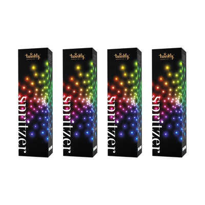 Twinkly Smart Decoration 200 LED Multicolor App Control Spritzer Lights (4 Pack)