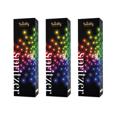 Twinkly Smart Decoration 200 LED Multicolor App Control Spritzer Lights (3 Pack)
