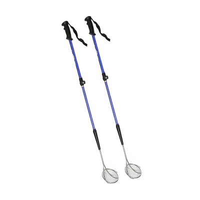 Vos Extendable Aluminum/Steel Beach Sand Scooper Skimmer Net, Blue (Set of 2) - VMInnovations