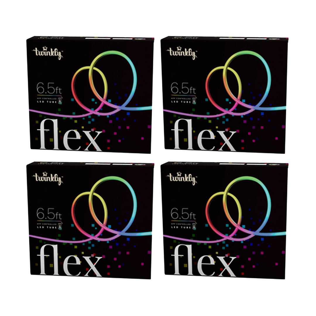 Twinkly Flex App-Controlled Flexible Light Tube RGB 16 Mil Colors 6.5' (4 Pack)