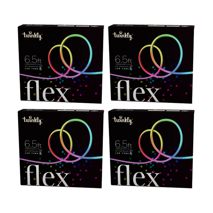 Twinkly Flex App-Controlled Flexible Light Tube RGB 16 Mil Colors 6.5' (4 Pack)