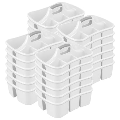Sterilite Divided Storage Ultra Caddy with 4 Compartments and Handles (24 Pack)