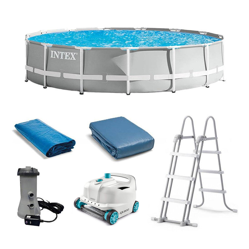 Intex 26723EH 15ft x 42in Prism Frame Above Ground Swimming Pool Set with Filter