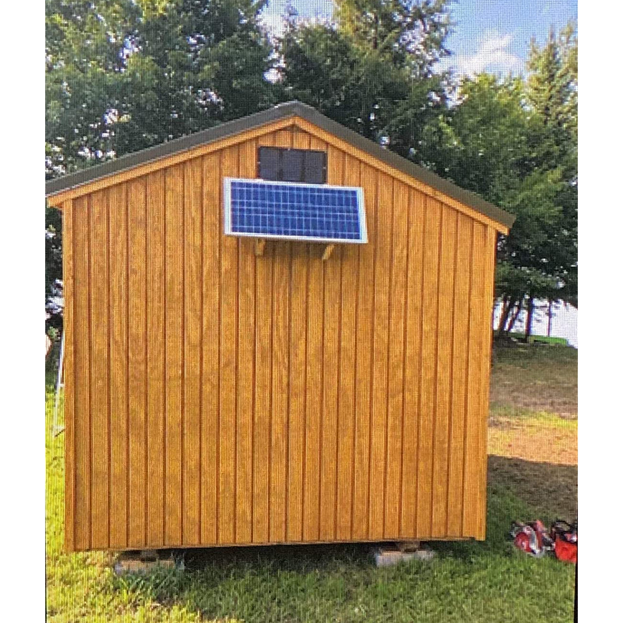 Amtrak Solar 50 Watt Power Moisture Blocking Solar Attic Fan for House or Garage