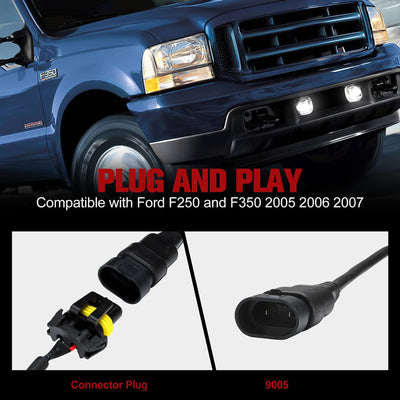 Fieryred LED Fog Light, Compatible w/ F250 & F350, Front Placement, (Open Box)