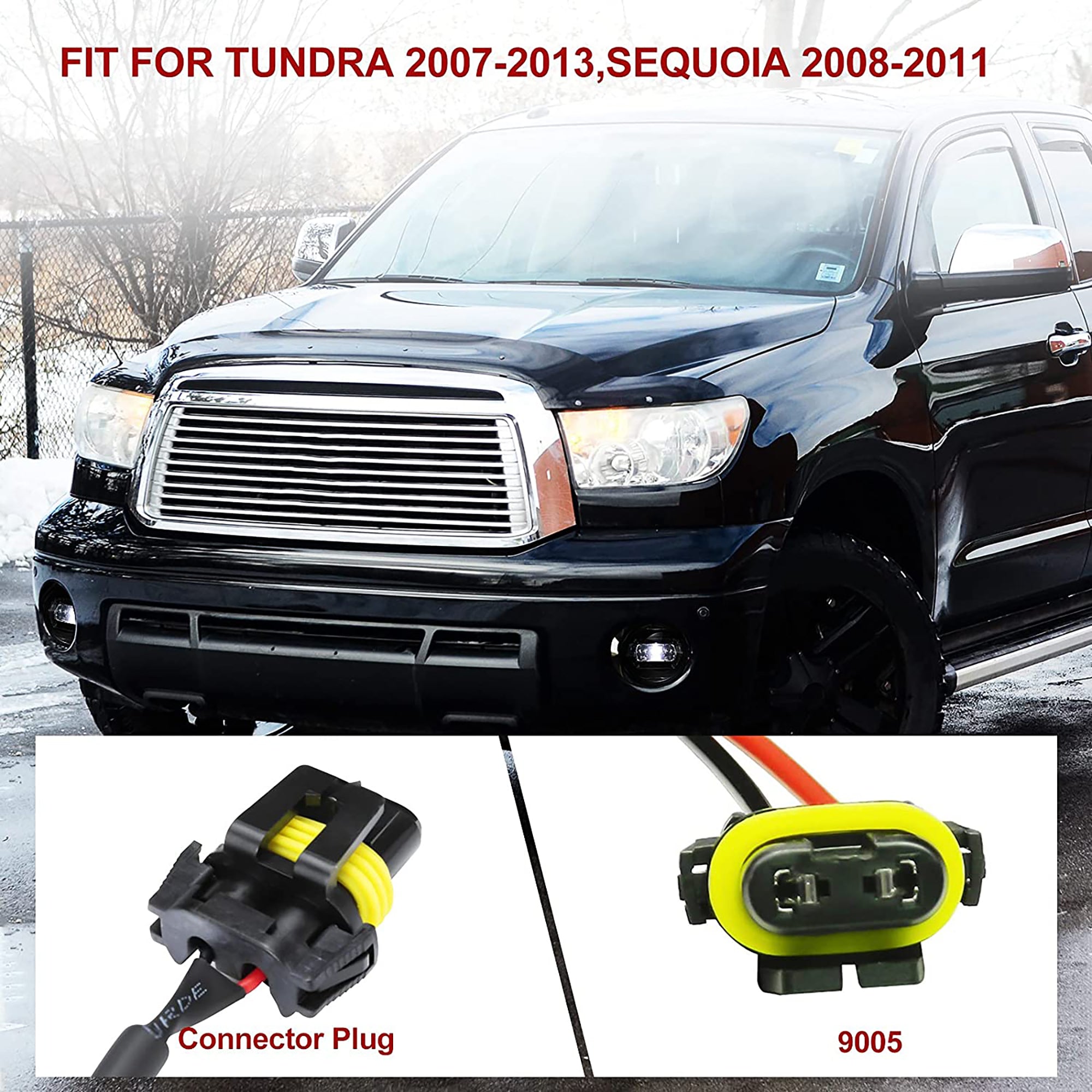 Fieryred LED Fog Light, 2007-2013 Toyota Tundra, Bumper Placement (Open Box)