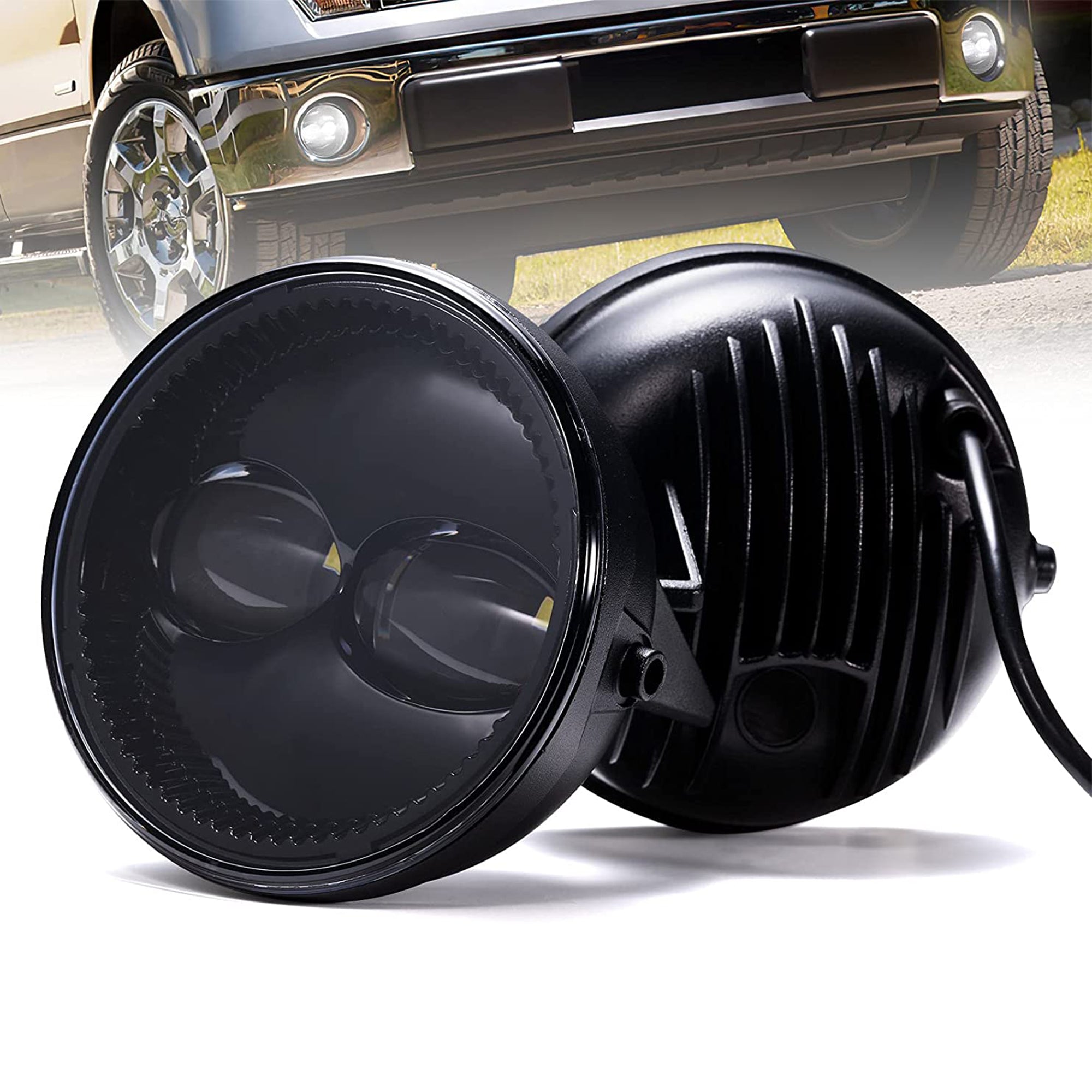 Fieryred LED Fog Light, Compatible w/11-14 Ford F150, Bumper Placement(Open Box) - VMInnovations