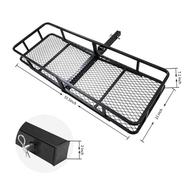 Fieryred Folding Steel Mesh Cargo Carrier Luggage Basket w/ 500lb Capacity(Used) - VMInnovations