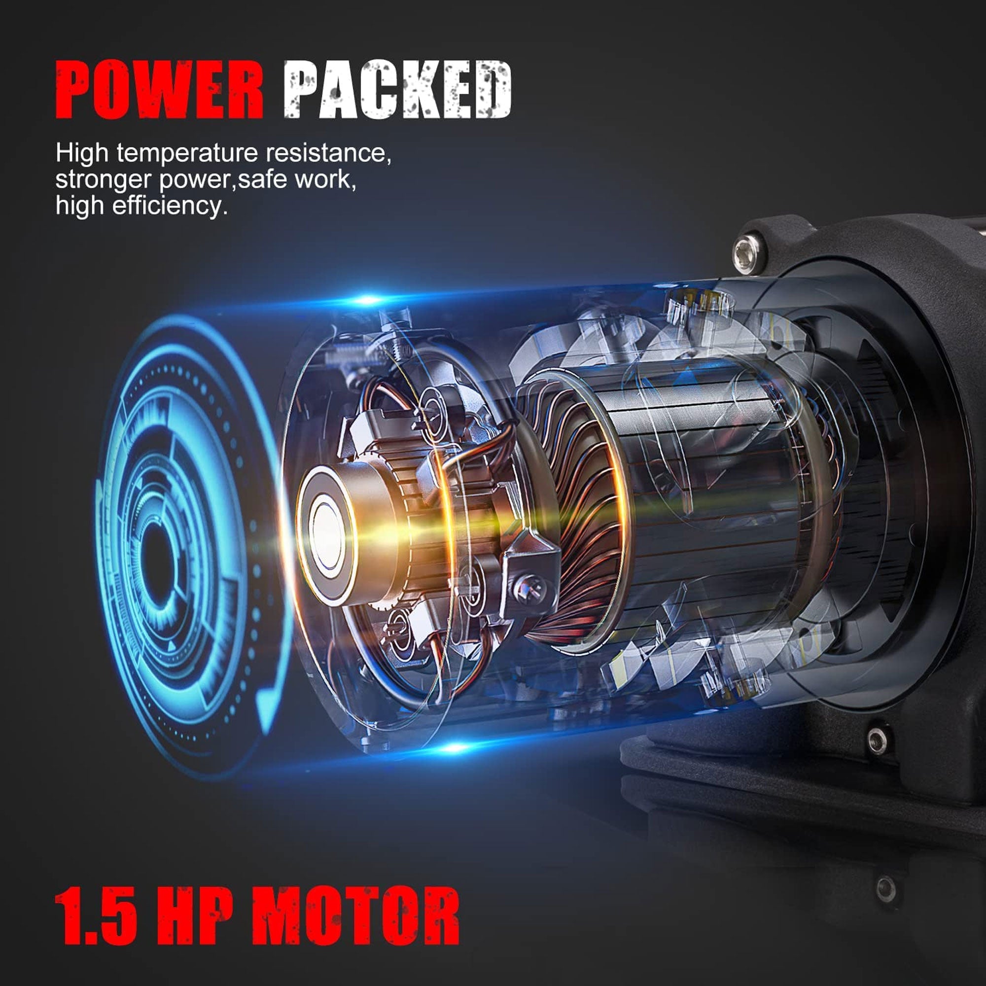 FieryRed 13000 Lb Load Capacity Electric Steel Cable Winch Kit for Truck and SUV