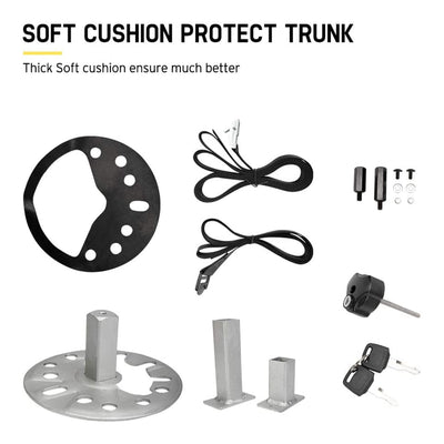 Fieryred 2 Bike Adjustable Bolt On Spare Tire Rack with 75 Pound Capacity (Used) - VMInnovations