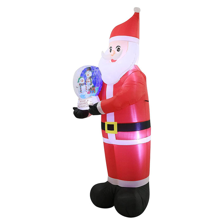 Occasions 8ft Inflatable Santa Holding Snow Globe Yard Decoration (Open Box)