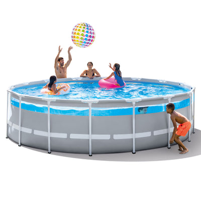 Intex 26729EH 16ft x 48in Clearview Prism Above Ground Swimming Pool with Pump - VMInnovations