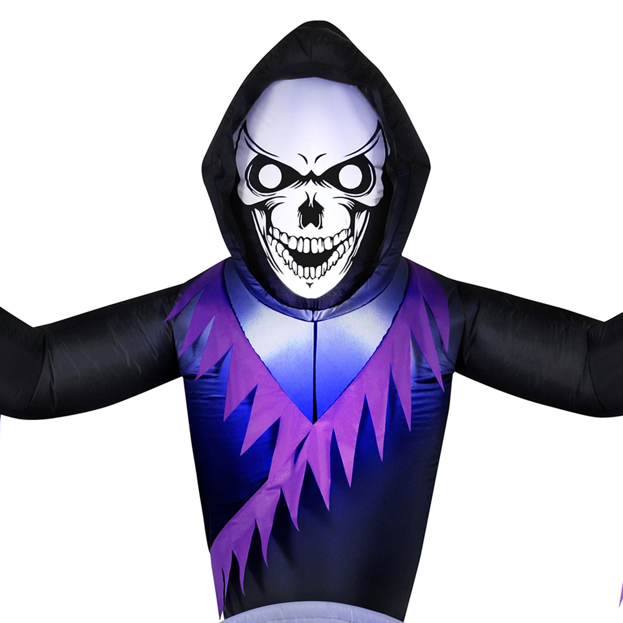 Occasions 8 Ft LED Halloween Grave and Grim Reaper Yard Decoration (Open Box) - VMInnovations